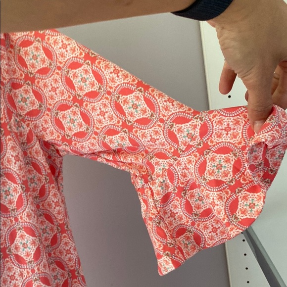 Cabana Life Pink and Teal Swim Coverup - Picture 2 of 10